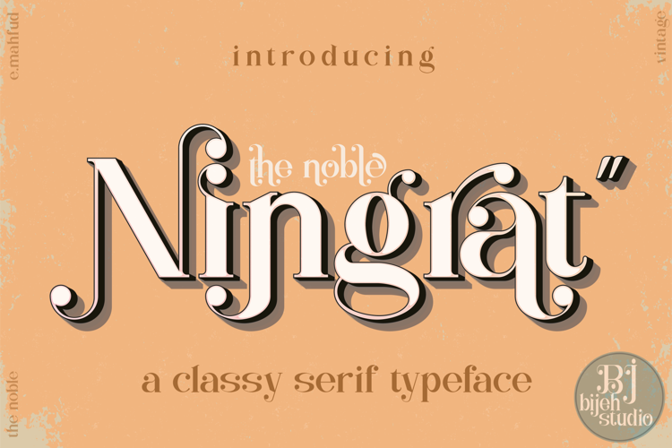 Ningrat Font