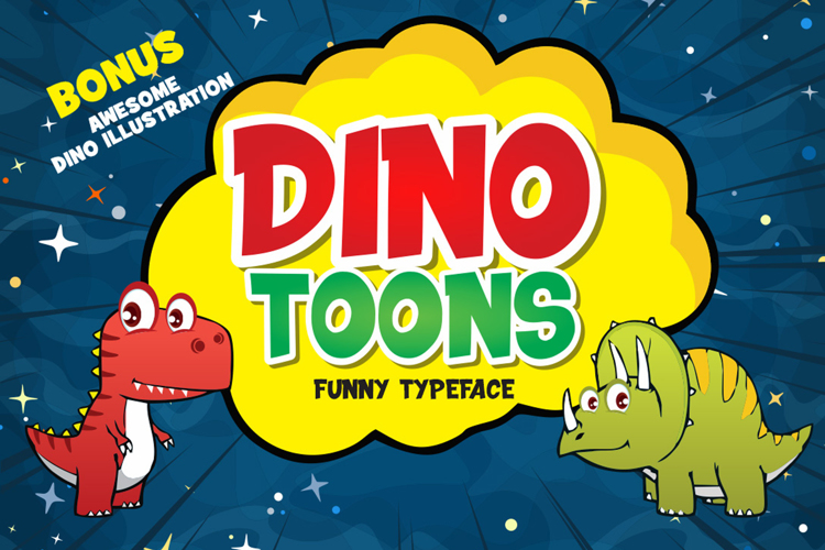 DINOTOONS Font