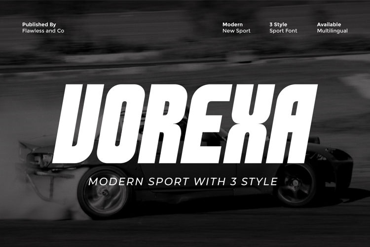 Preview of VOREXA Font
