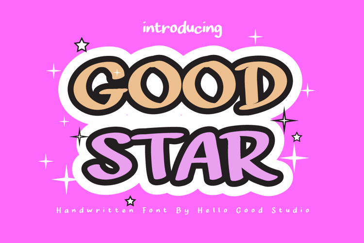 Preview of GOOD STAR Font