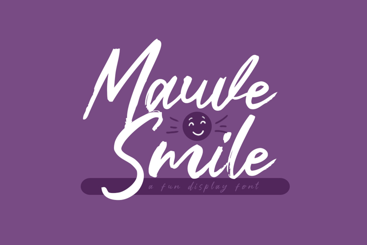 Mauve Smile Font