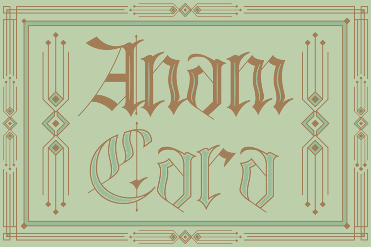 Preview of Black Eoghan Font