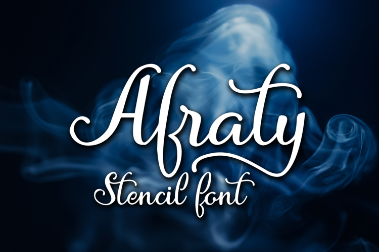 Afraty Stencil Font