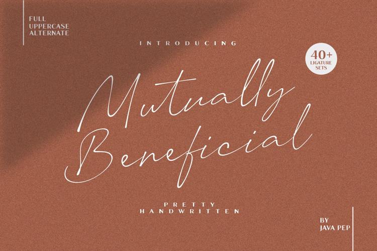 Mutually Beneficial Font