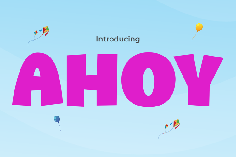 Preview of AHOY Font