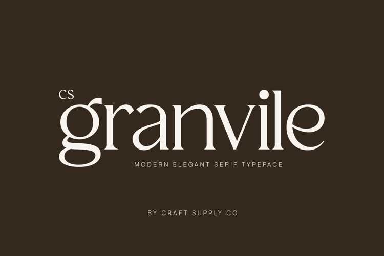 Preview of CS Granvile Font