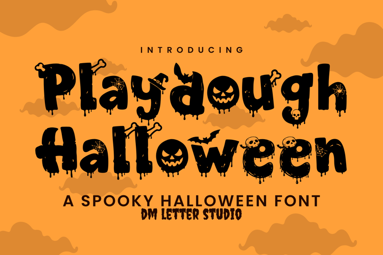 Preview of Playdough Halloween Font