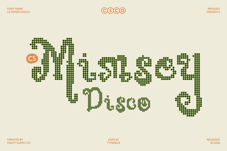 Preview of CS Mimsey Disco Font
