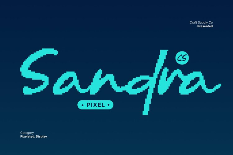 Preview of CS Sandra Pixel Font