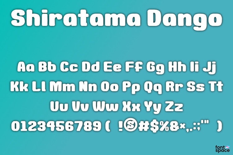 Shiratama Dango Font