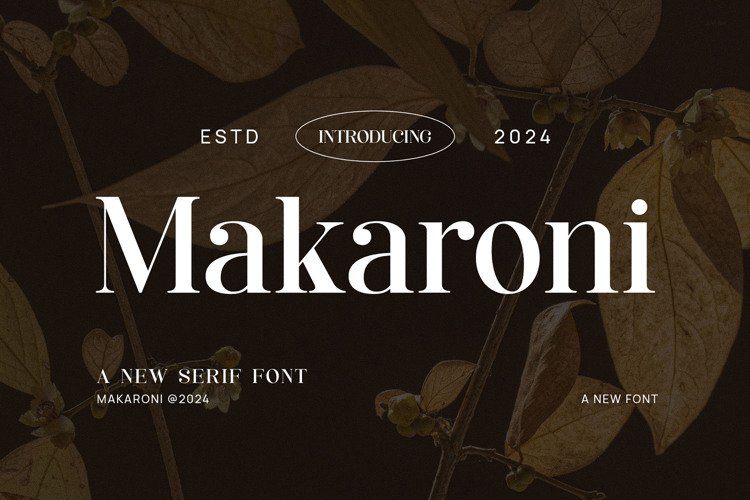 Preview of Makaroni Font