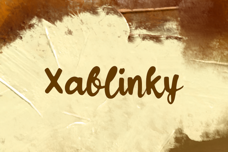 Preview of x  Xablinky Font