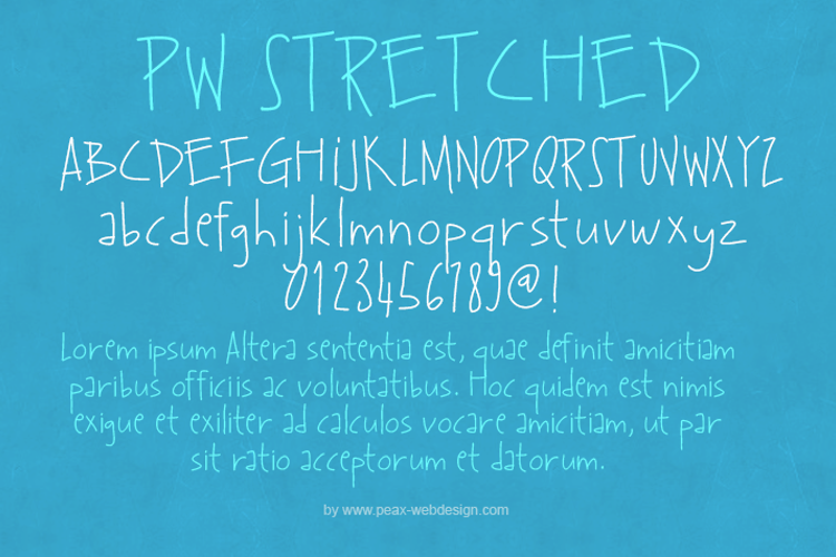 PWStretched Font