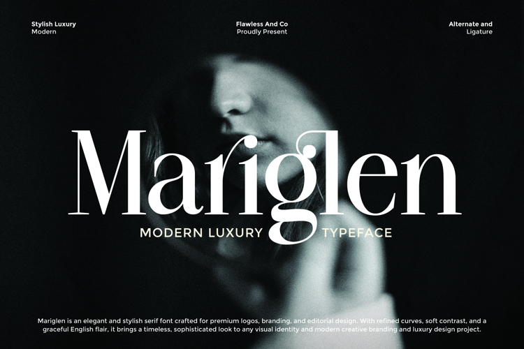 Preview of MARIGLEN Font