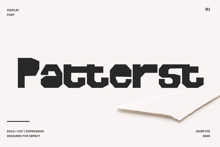 Preview of Patterst Font