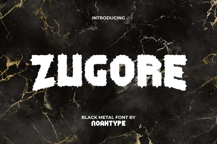 Preview of Zugore Font