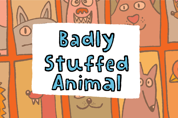 Badly Stuffed Animal Font