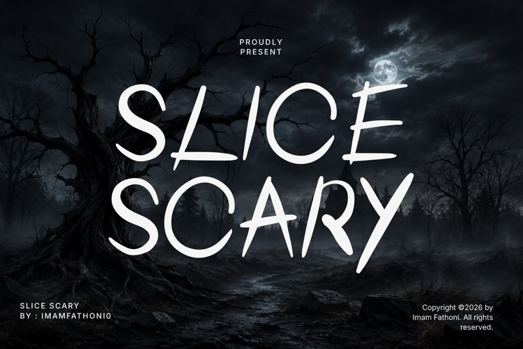 Preview of Slice Scary Font