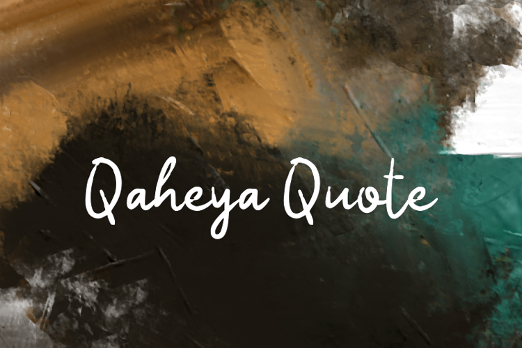 Qaheya Quote Font