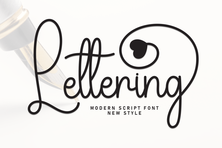 Preview of Lettering Font