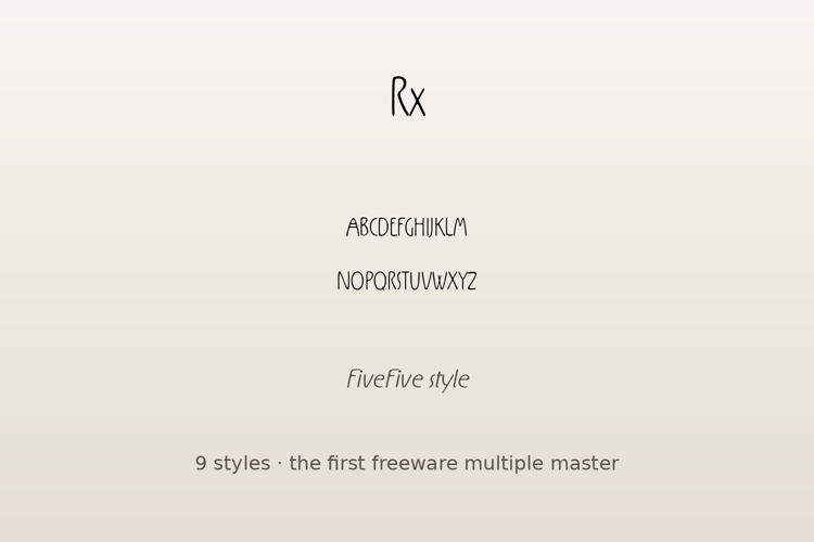 Preview of Rx Font