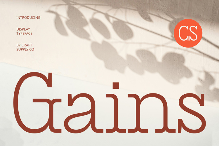 CS Gains Font