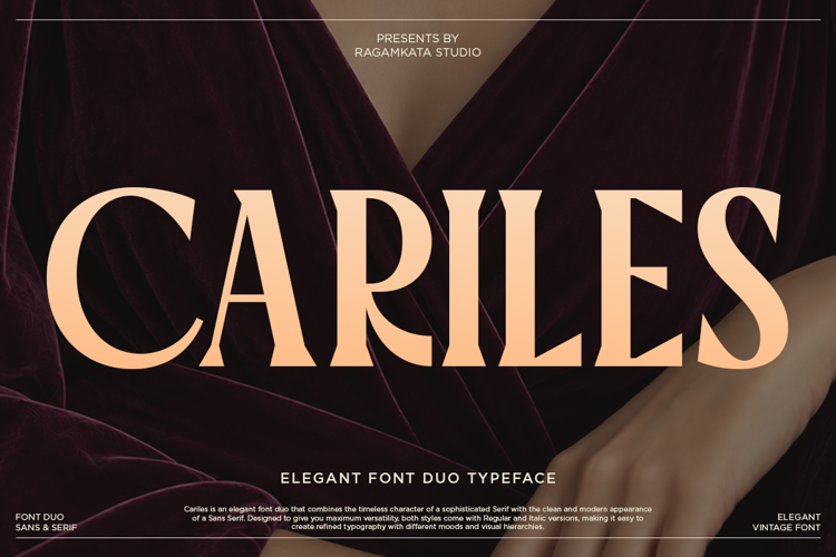 Preview of Cariles Serif Font