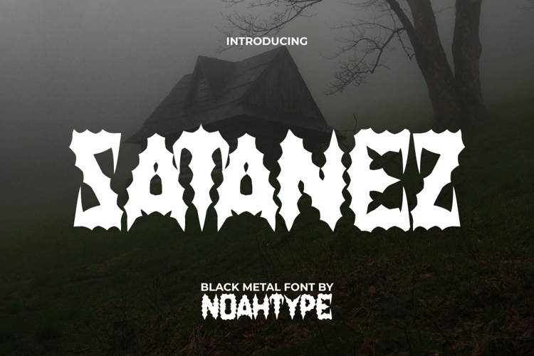 Preview of Satanez Font