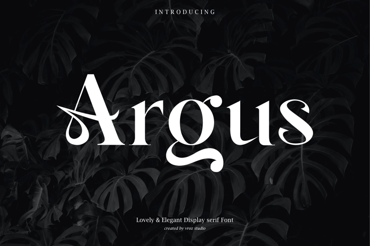 Preview of Argus Font