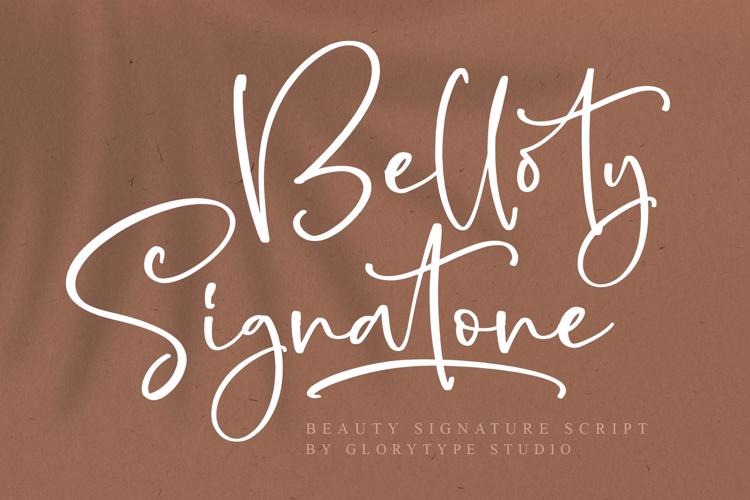 Belloty Signatone Font