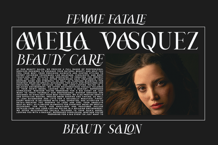 Preview of Avires Font