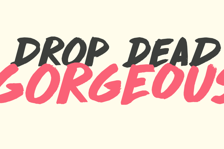 DK Drop Dead Gorgeous Font