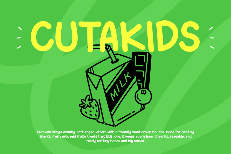 Preview of Cutakids Font