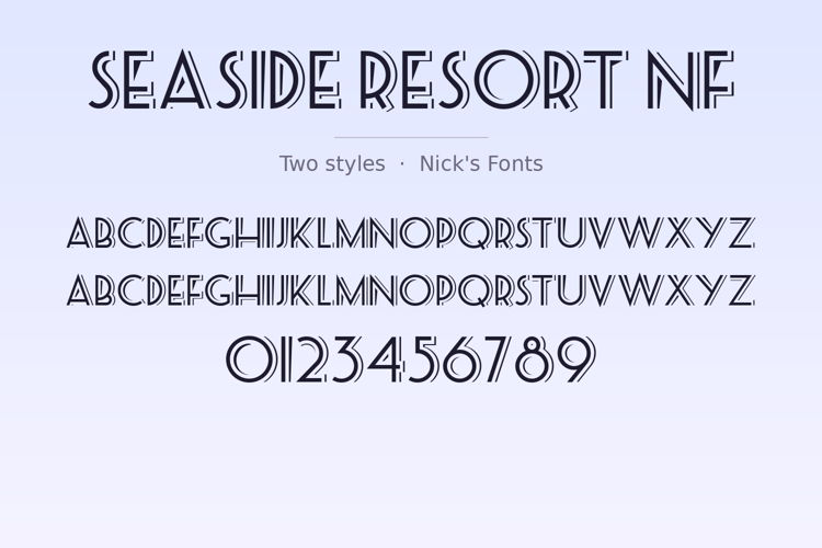 Preview of Seaside Resort NF Font