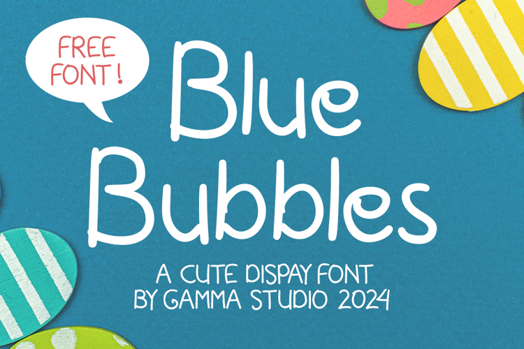 Blue Bubbles Font