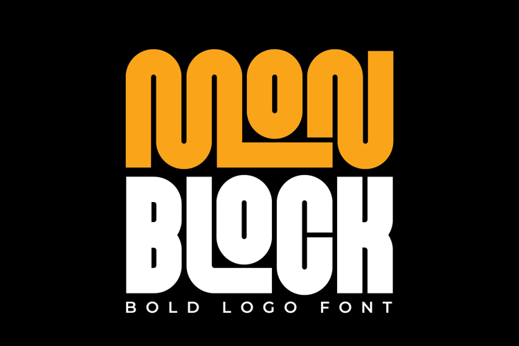 Preview of Monblock Font