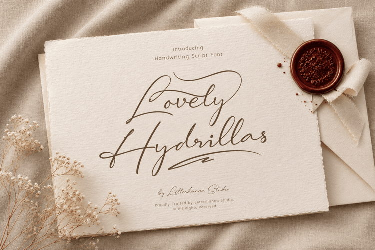 Preview of Lovely Hydrillas Font