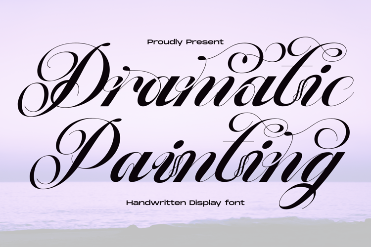 Dramatic Painting Font