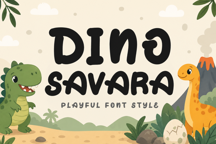 Preview of Dino Savara Font