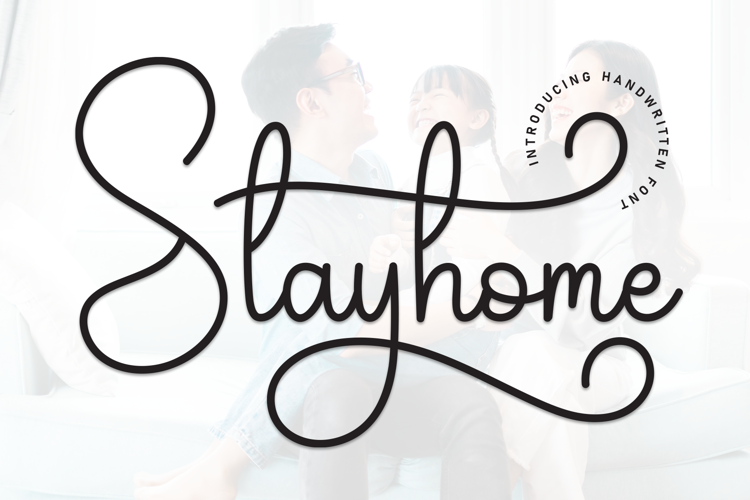 Preview of Stayhome Font