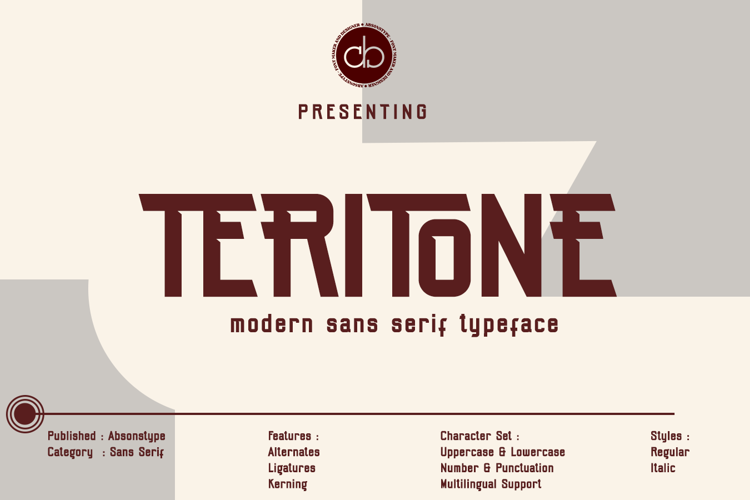 TERITONE Font