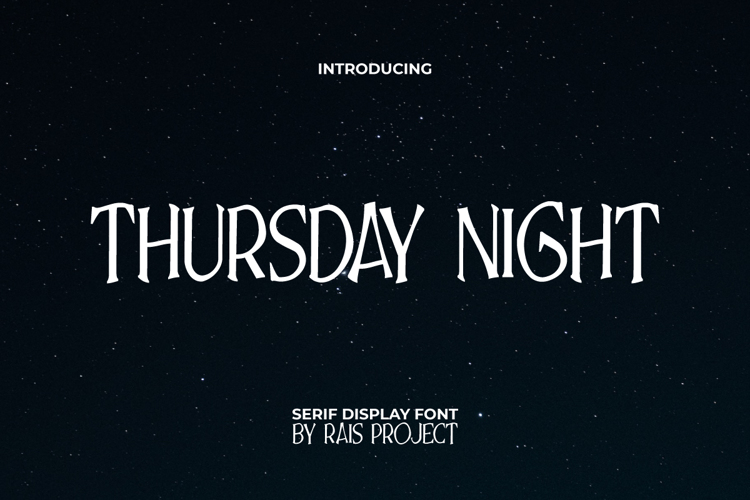 Thursday Night Font