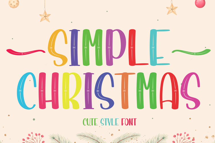 Preview of Simple Christmas Font