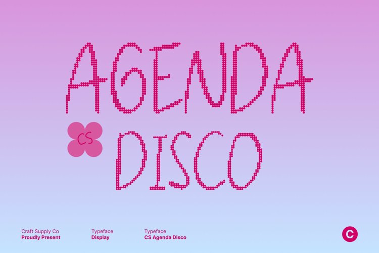 Preview of CS Agenda Disco Font