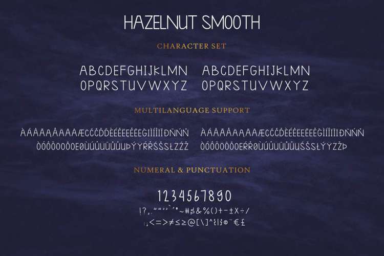 Hazelnut Smooth Sans Font