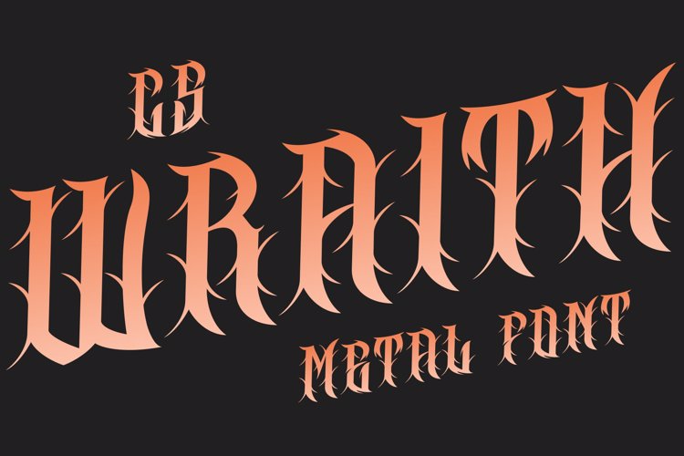 Preview of CS Wraith Font