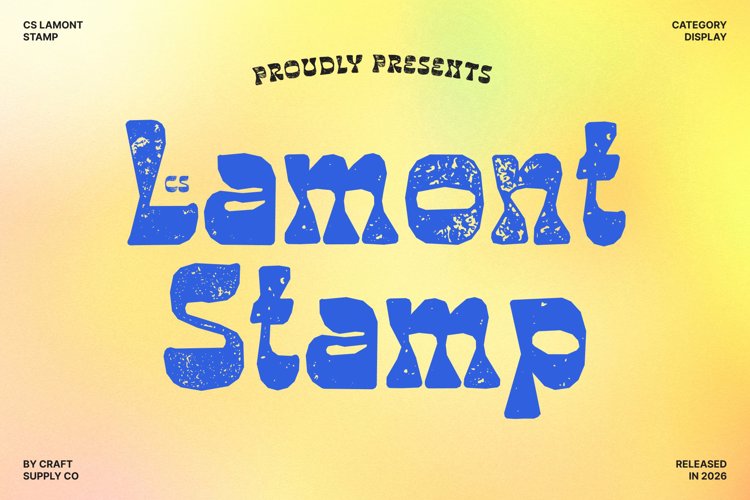 Preview of CS Lamont Stamp Font