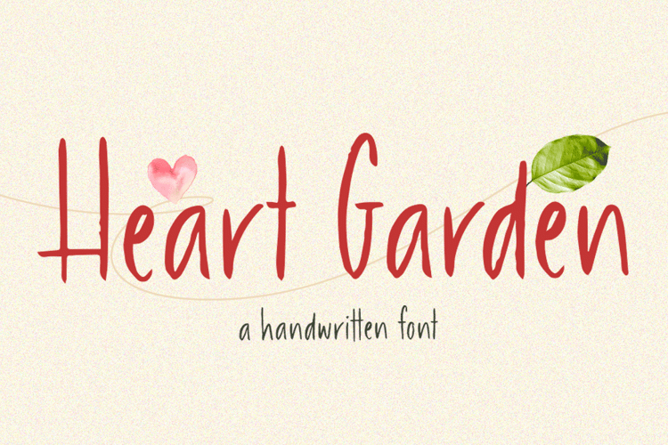 Heart Garden Garden Font