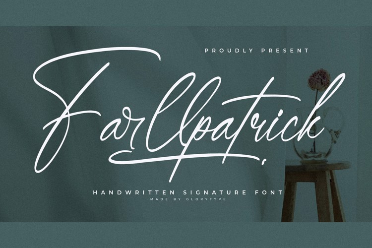 Preview of Farllpatrick Font