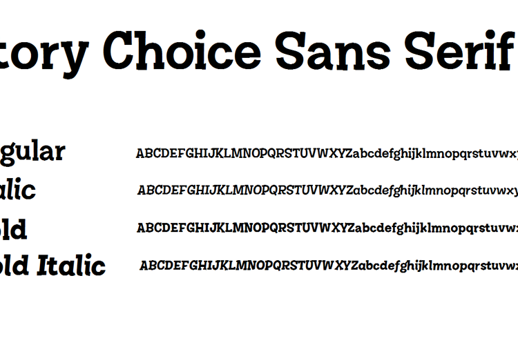 Story Choice Sans Serif Font